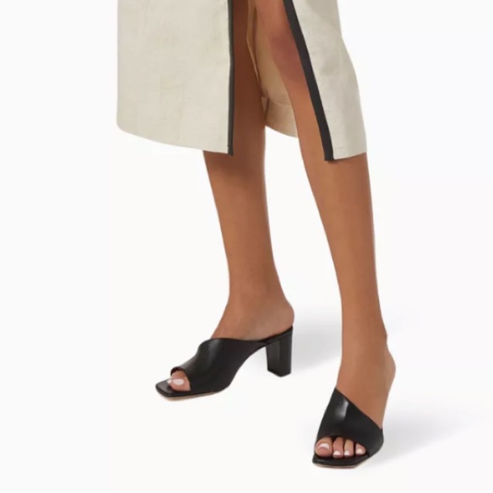 STAUD
Nevil Leather Wedge Mules
$275  women size 10 NEW